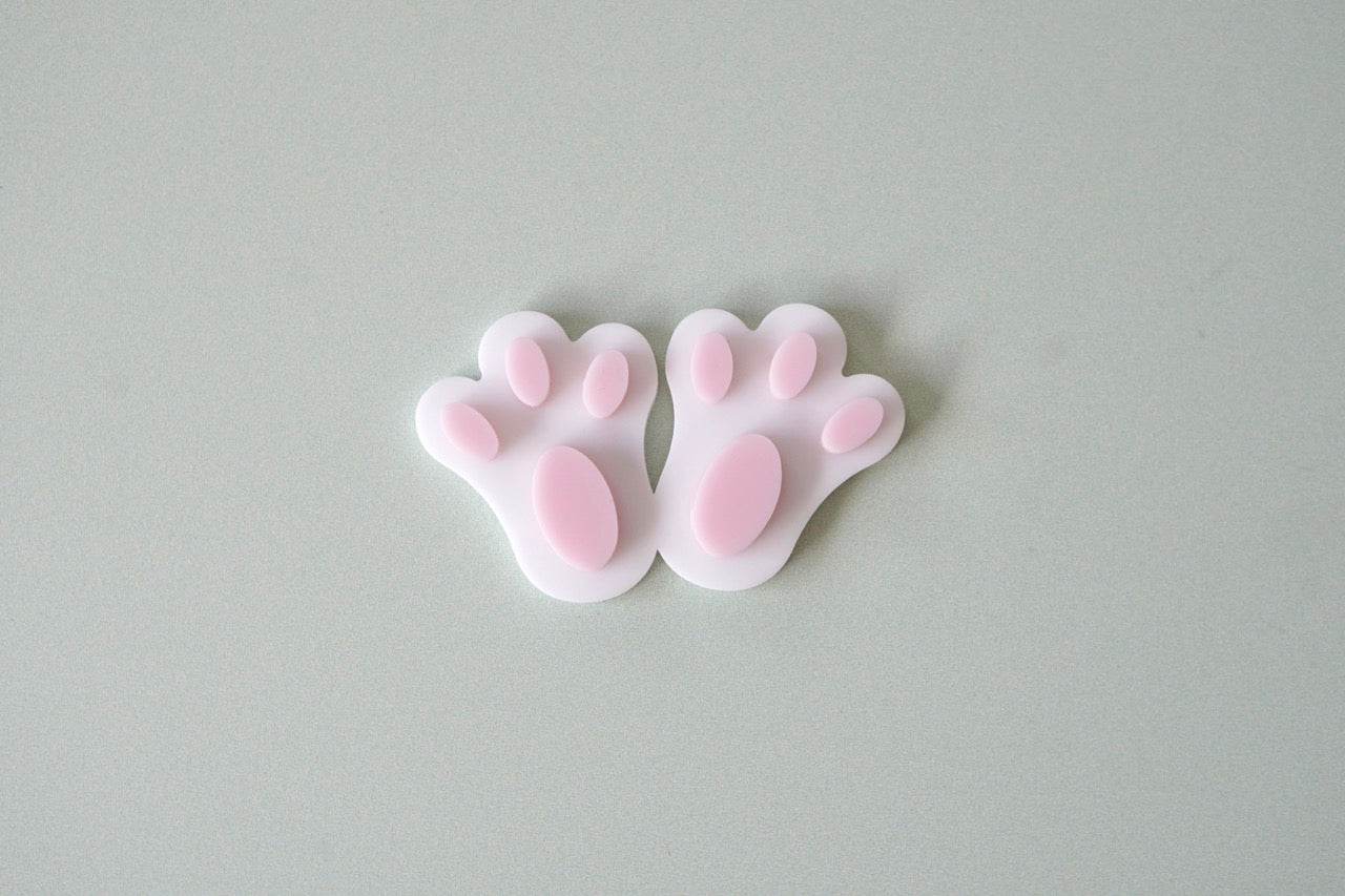 Bunny Feet Charms (Double Layered)