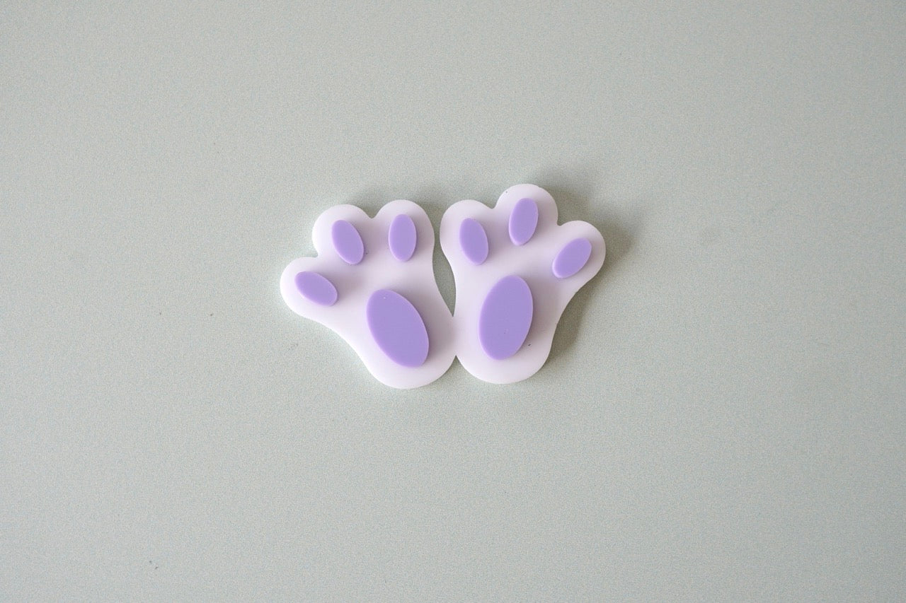 Bunny Feet Charms (Double Layered)