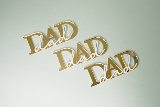 Dad Charm (mixed font) - Father's Day