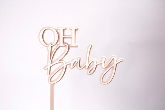 Oh Baby Cake Topper/Fropper