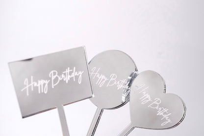 'Happy Birthday' Mini Tags (Engraved)