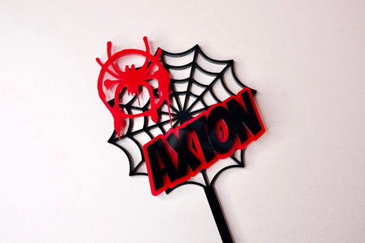 Miles Morales Cake Topper/Fropper (Customisable Name)