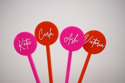 Cocktail Stirrers - Colour/Text/Shape Customisable